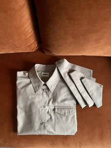 Chemise et bandana Tandem à porter en duo de couleur beige